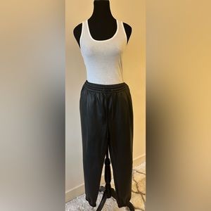 - Zara Vegan Leather Jogger L